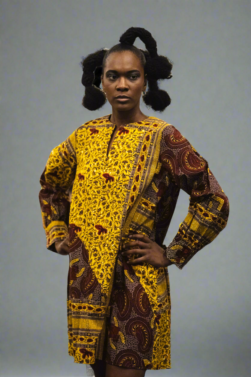 African print dress