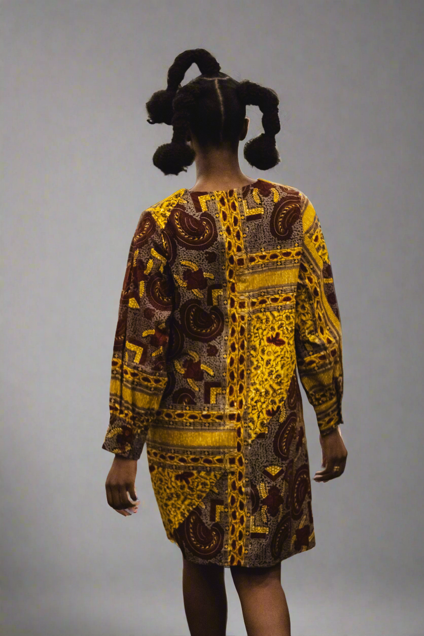 African print dress