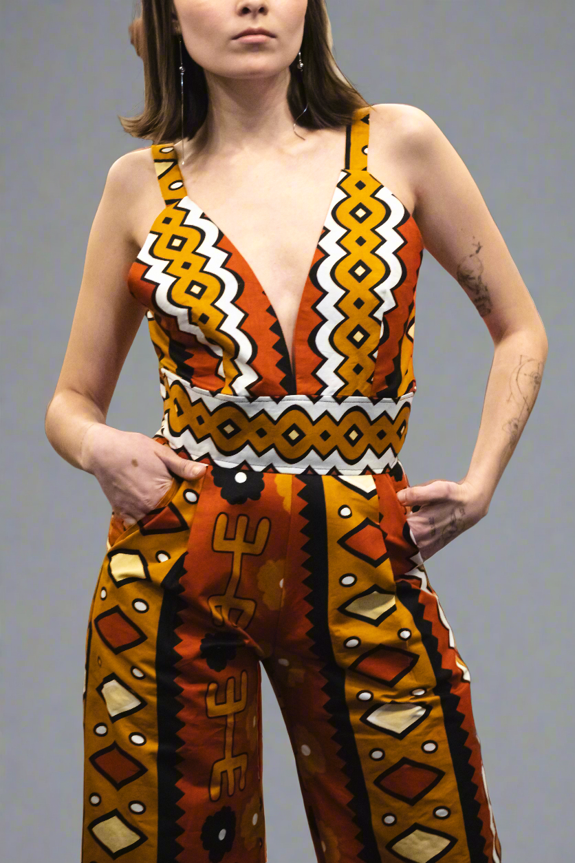 African print jumpsuit